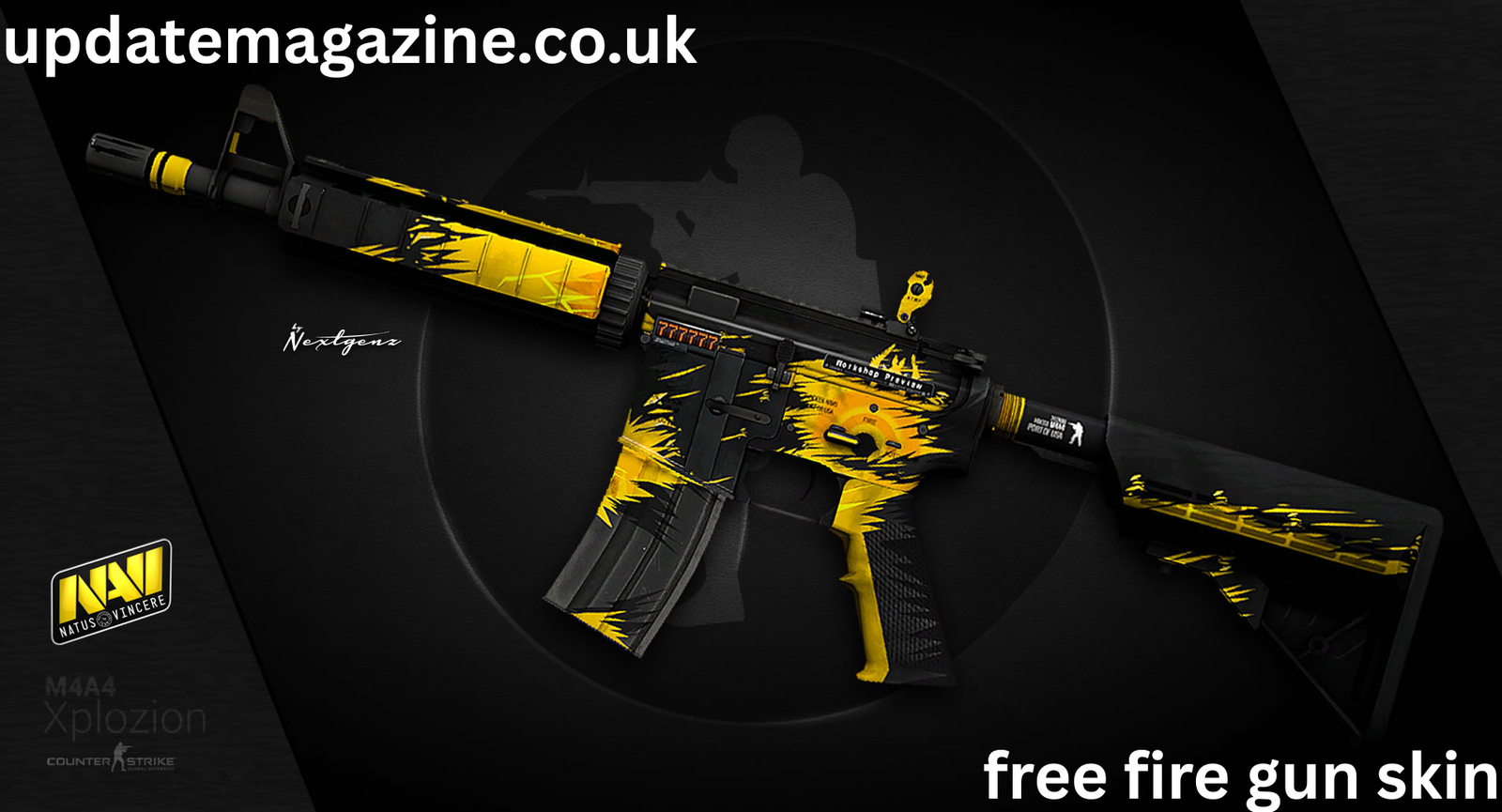 free fire gun skin