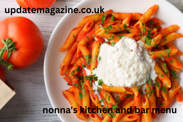 nonna's kitchen and bar menu