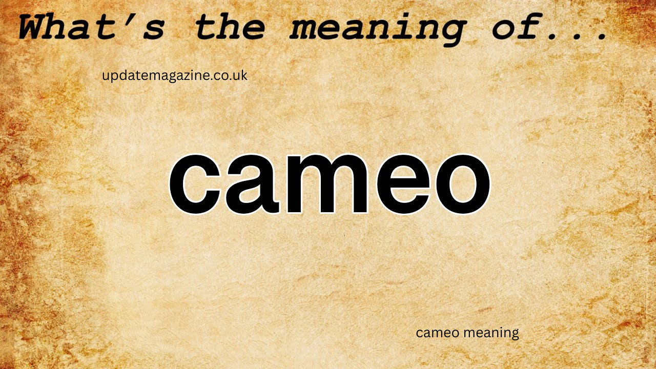 cameo meaning